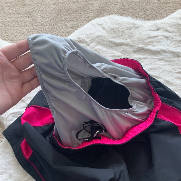 Nike Black & Pink Dri-Fit Running Shorts- Size M - Picture 9 of 12